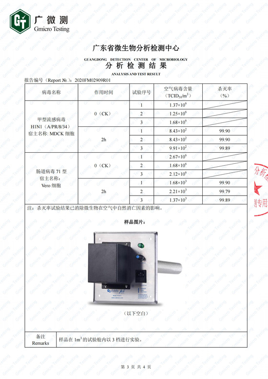 （H1N1，腸道病毒）檢測(cè)報(bào)告